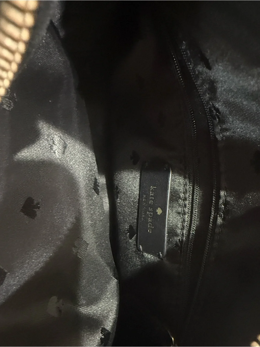 kate spade Black Shoulder Bag with Gold Hardware